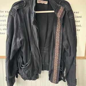 Free People loose denim jacket